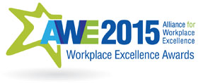 Green star next to AWE 2015 Alliance for Workplace Excellence: Workplace Excellence Awards